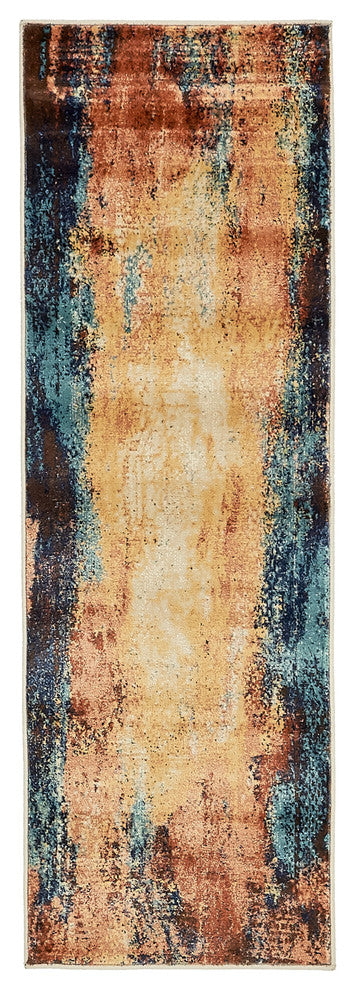 Unique Loom Brick Red Thames Mystic 2' 0 x 6' 0 Runner Rug