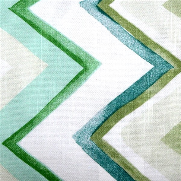 Pillow Decor - Pacifico Stripes Green Throw Pillow 12X20