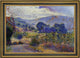 Henri Edmond Cross Cabasson Landscape StudyFramed Premium Canvas Print, 18"x27"