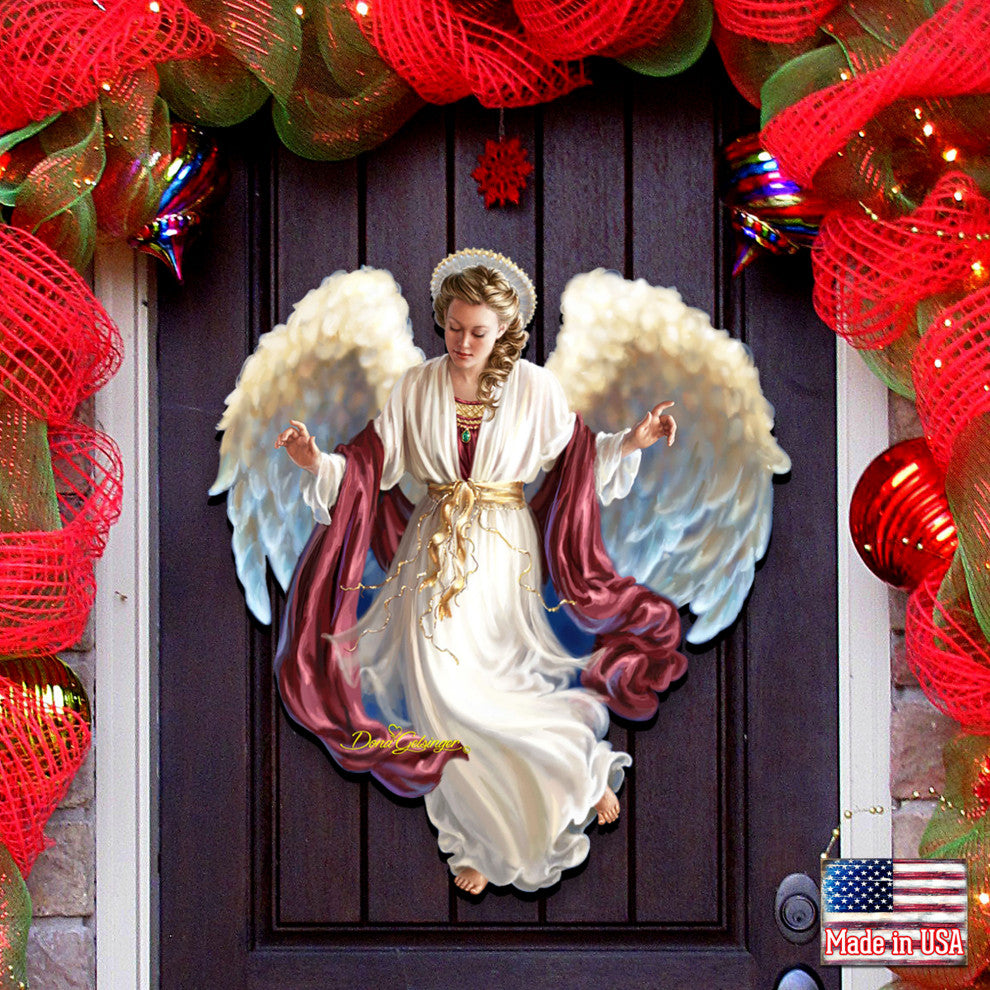 Peace on Earth Angel Wall and Door Hanger by Dona Gelsinger