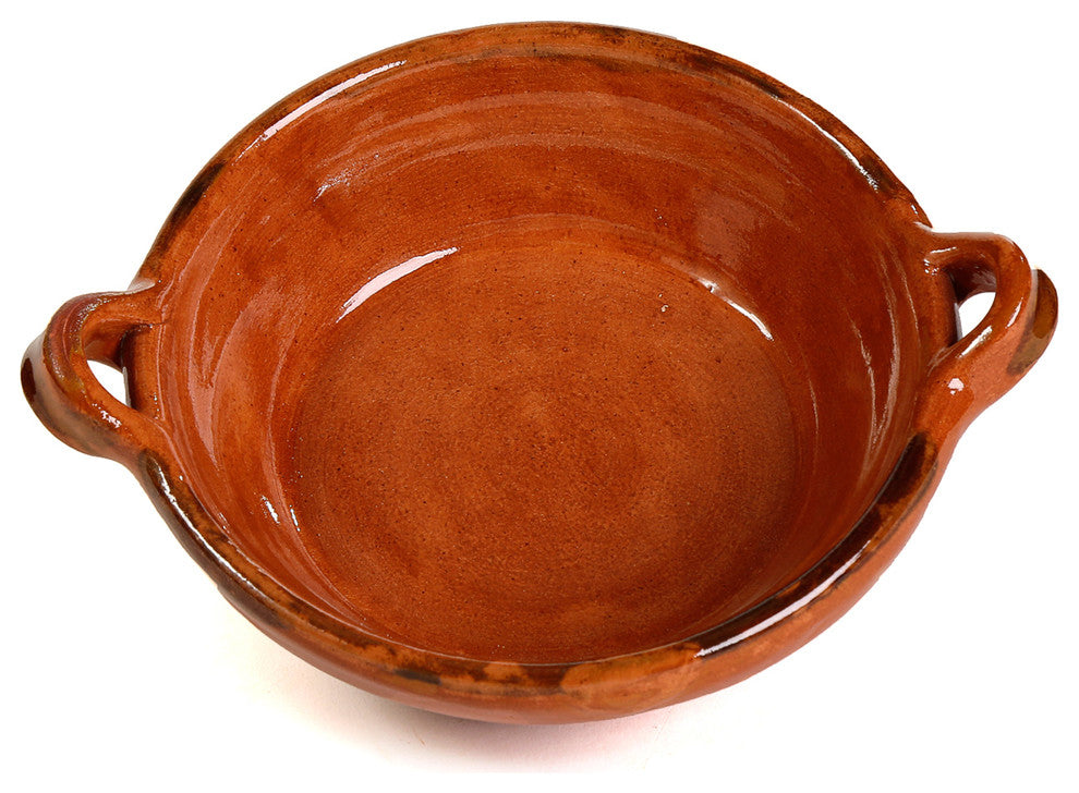 Ancient Cookware, Mexican Clay Mini Unlidded Cazuela, 12 Ounces