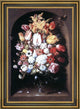 Osias Beert Bouquet in a Niche  Framed Premium Canvas Print, 18"x27"