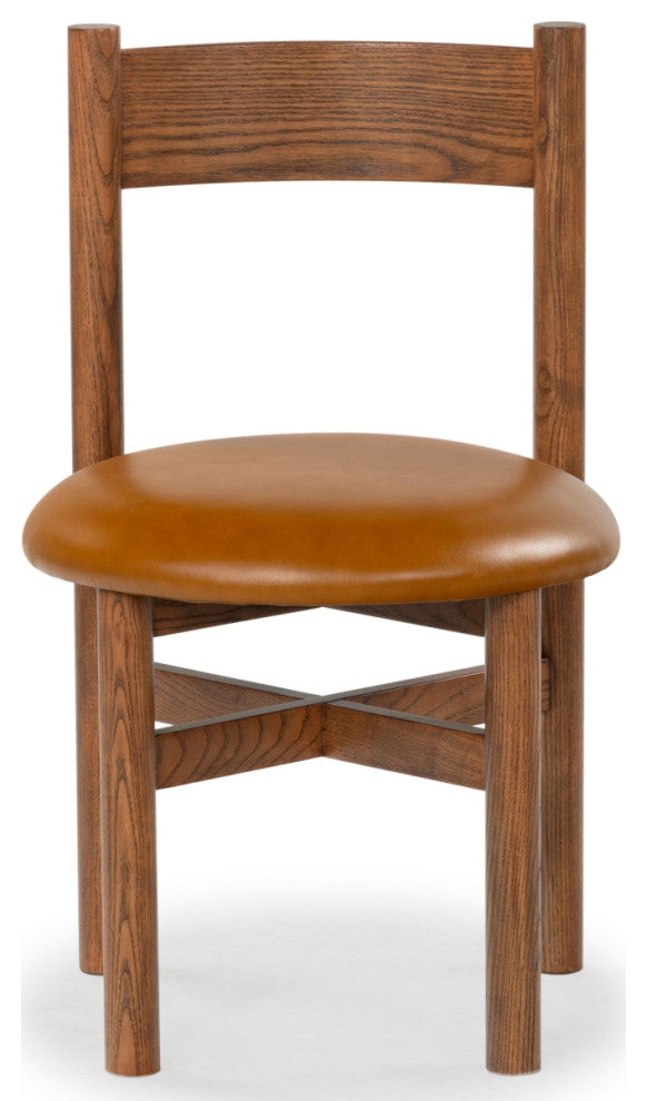 Safavieh Couture Tayla Dining Chair, Walnut/Brown