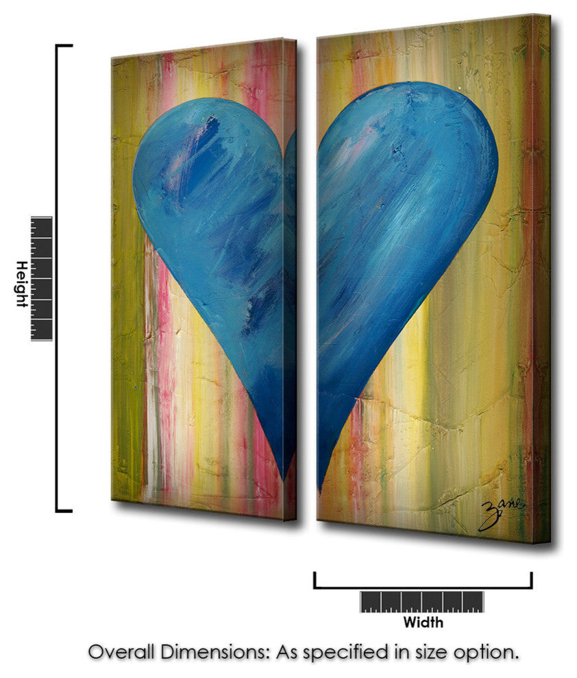 Heartwork "Amsterdam" 2-Piece Canvas Art Set, 40"x16"