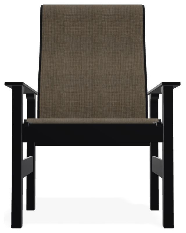 Leeward Sling Outdoor Armchair, Kora/Black