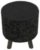 Cortesi Home Oakdale Accent Chair With Removable Cotton Cover, Dark Grey