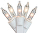 Perm-O-Snap Mini Twinkle Christmas Light, Curtain, White Wire, Clear, 100-Count