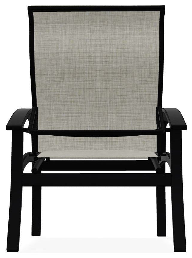 Belle Isle Sling Adjustable Outdoor Dining Chair, Ella/Black