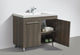 Aquamoon Ocean Modern Bathroom Vanity Set, Maple, 39 1/8", Milan Chrome Faucet