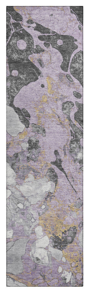 Machine Washable Indoor/Outdoor Chantille ACN1909 Violet 2'3" x 7'6" Runner Rug
