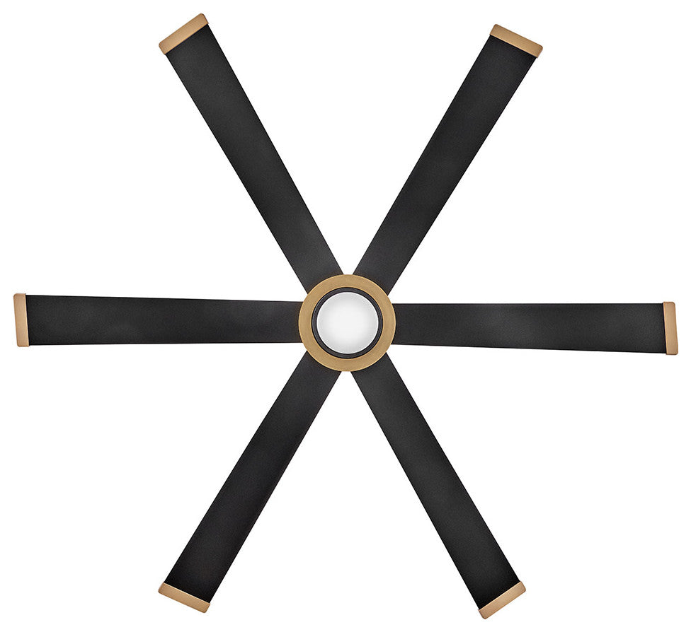Hinkley Andros 64" Led Smart Fan, Matte Black