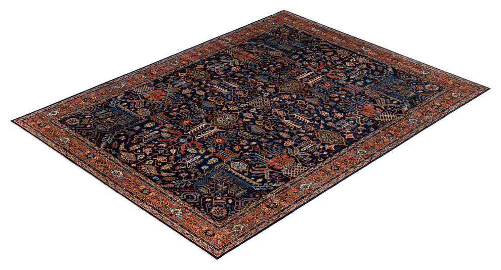 Serapi One-of-a-Kind Hand-Knotted Area Rug Blue, 9'0" x 12'0"
