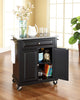 Solid Granite Top Portable Kitchen Cart, Island