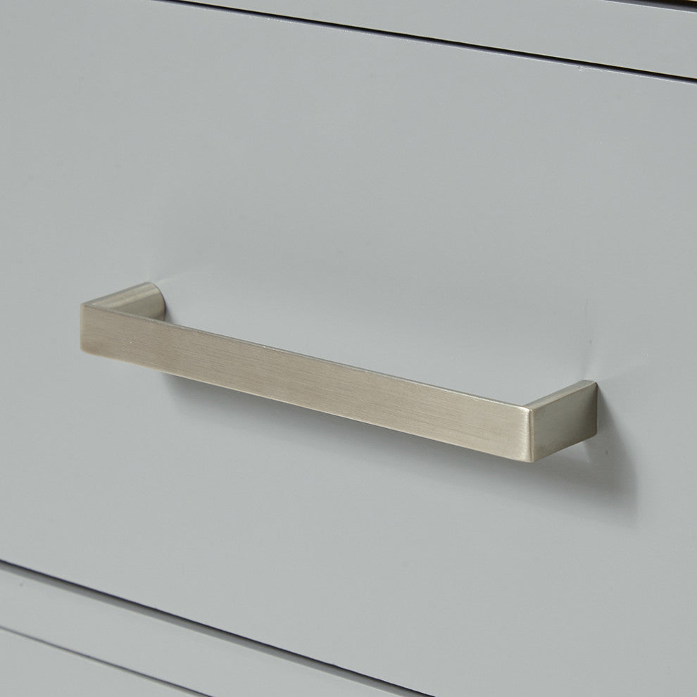 Ariel Bristol 60" Sinks Bath Vanity Base, Gray