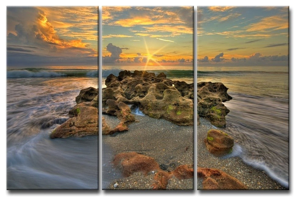Ready2HangArt 'Spellbound' Triptych Canvas Wall Art, 40"x20"