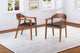 Boraam Rasmus Dining Armchairs, Chestnut Wire-Brush, Set of 2