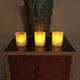 Battery Operated Led Lights in Frosted Votive Holders, Amber, Set of 6