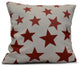 Just Stars, Geometric Print Outdoor Pillow, Red, 16"x16"
