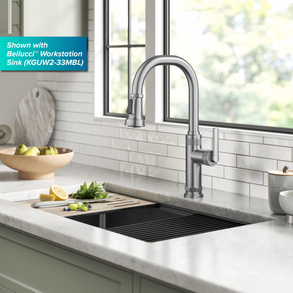 Sellette Pull-Down Kitchen Faucet, Spot Free Stainless Steel, Model Kpf-4102sfs
