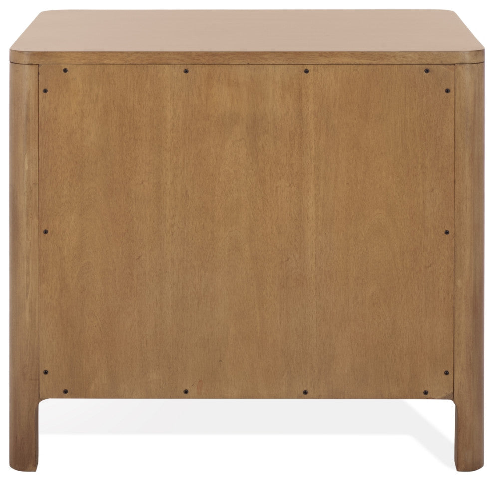 Safavieh Couture Abbiava 1 Drawer Wood Nightstand, Natural