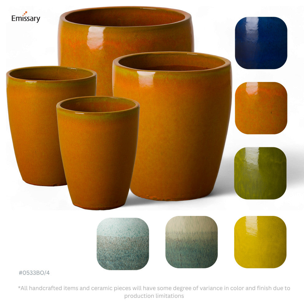 Bullet Planter, Burnt Orange