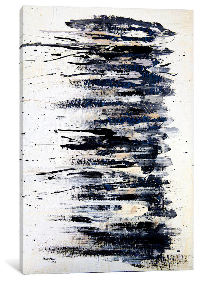 "Shading In Black #2" Wrapped Canvas Art Print, 18x12x1.5