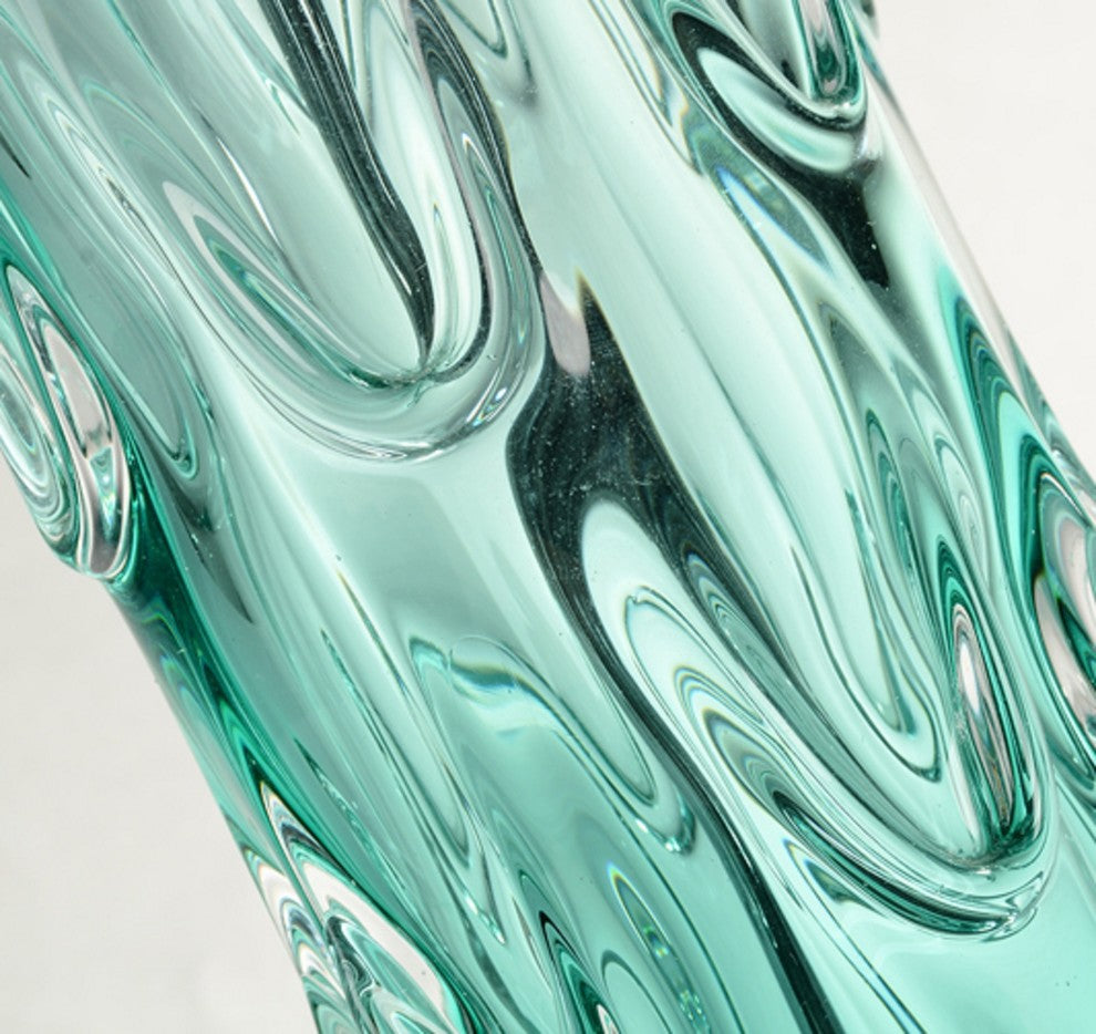 Clear Blue Waterfall Inspired 29" Relaxing Decor Lamp