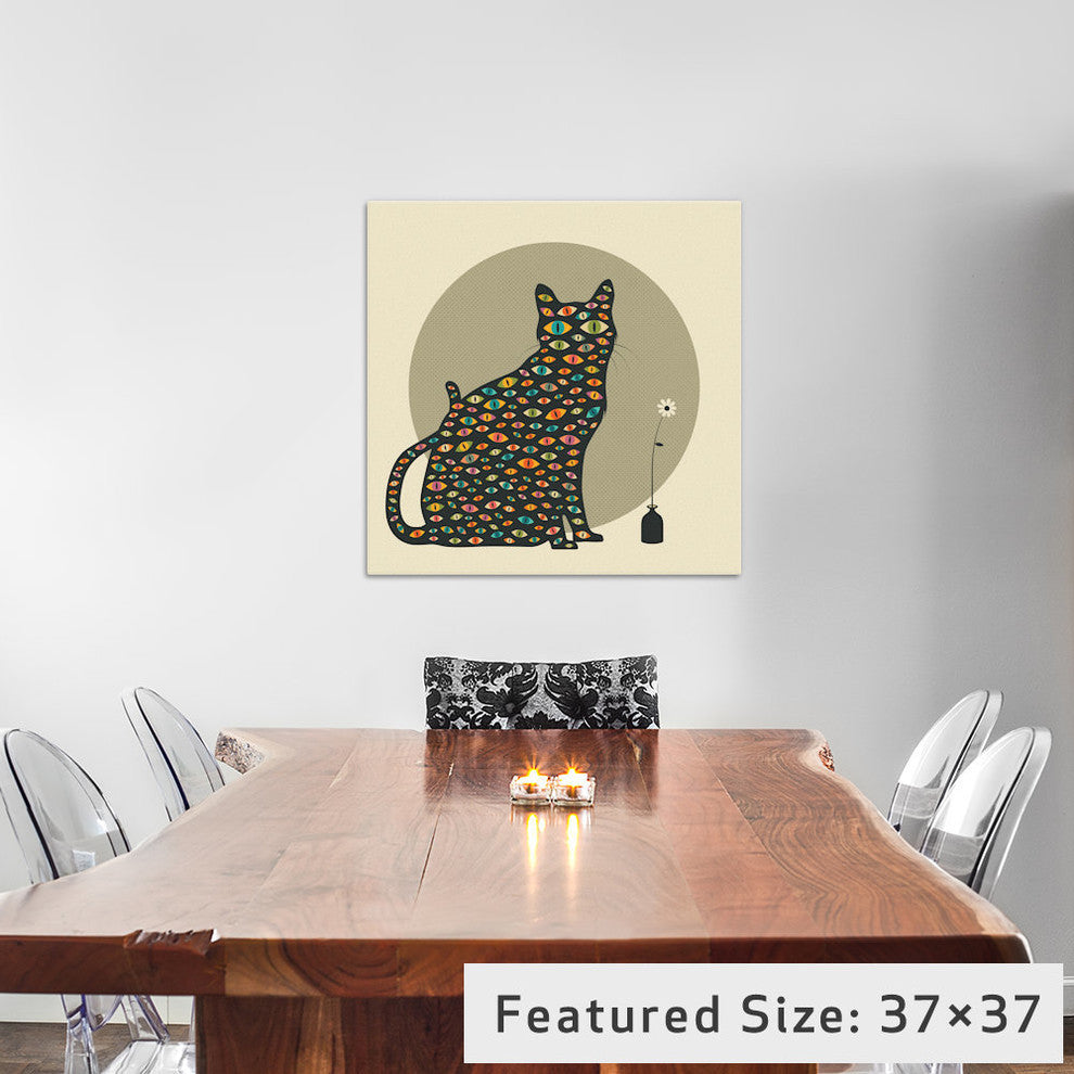 "The Watcher" by Jazzberry Blue, 37x37x1.5