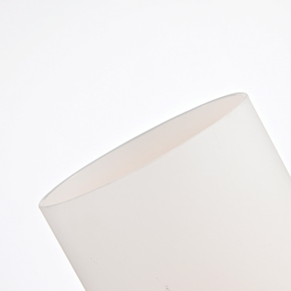 2-Light Brushed Nickel Vanity Lights With White Etched Glass Shades