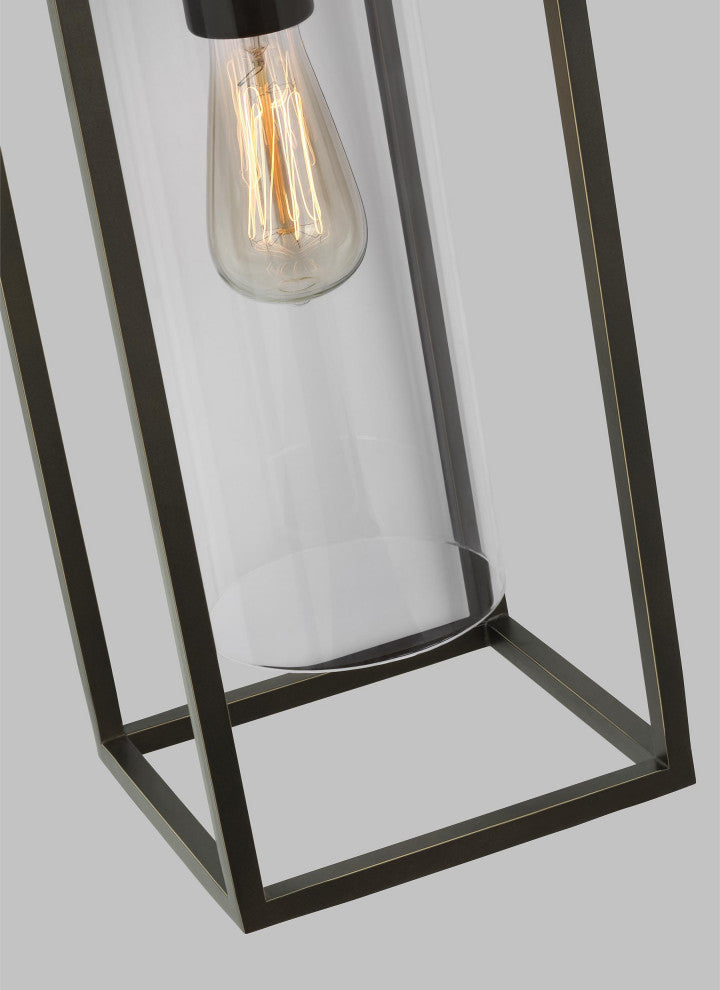 Vado Extra Large One Light Outdoor Wall Lantern, Antique Bronze