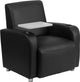 Guest Chair With Tablet Arm, Black Without Casters, 41"x30"x35"