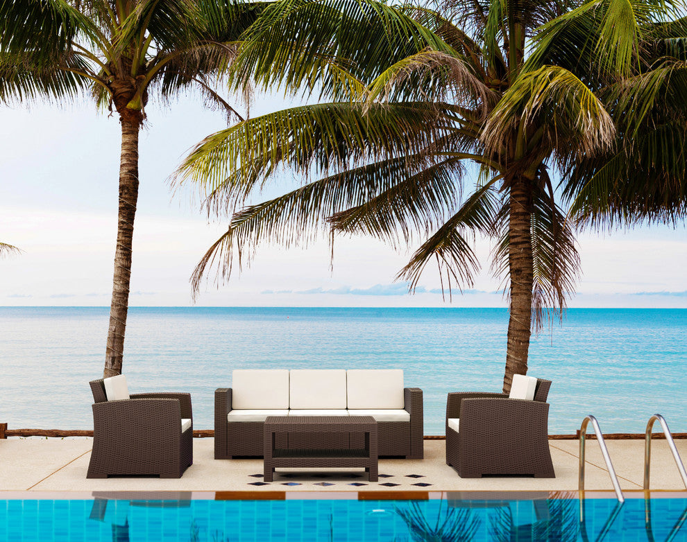 Compamia Monaco Patio Coffee Table, Brown