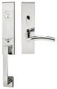 Brussels Lever, Mortise Entry Handleset, RHR, Polished Stainless Steel