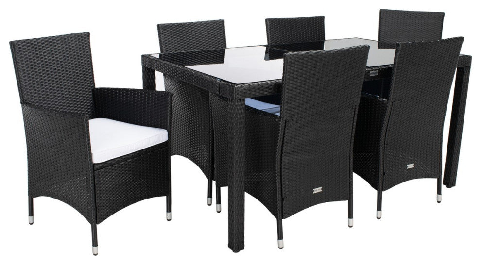 Safavieh Jolin Dining Set, Black / White
