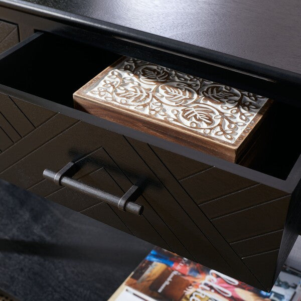 Safavieh Peyton 3 Drawer Console Table, Black