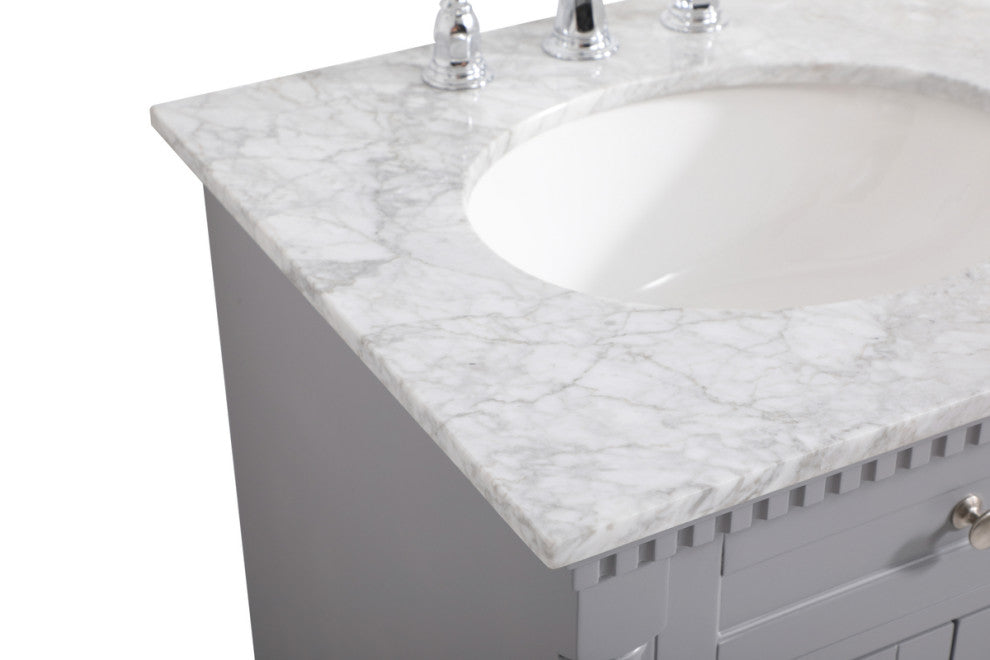 Home Living 24" Single Bathroom Vanity, Gray