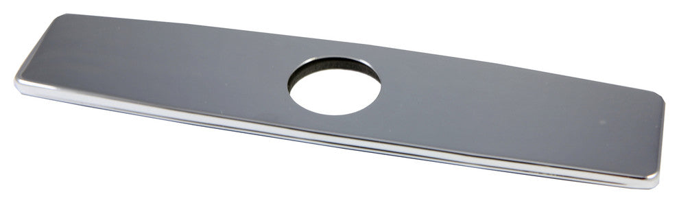 Luxier Kitchen Faucet Single-Hole Deck Plate, 10", Chrome