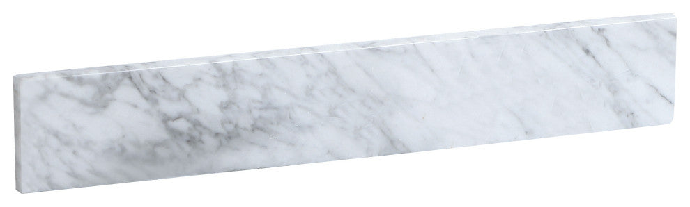 24" Backsplash, Carrara White