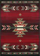 Home Dynamix Premium Sagrada Area Rug 5'2"x7'4", Geometric Black