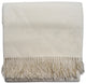 Baby Alpaca Throw Blankets, White