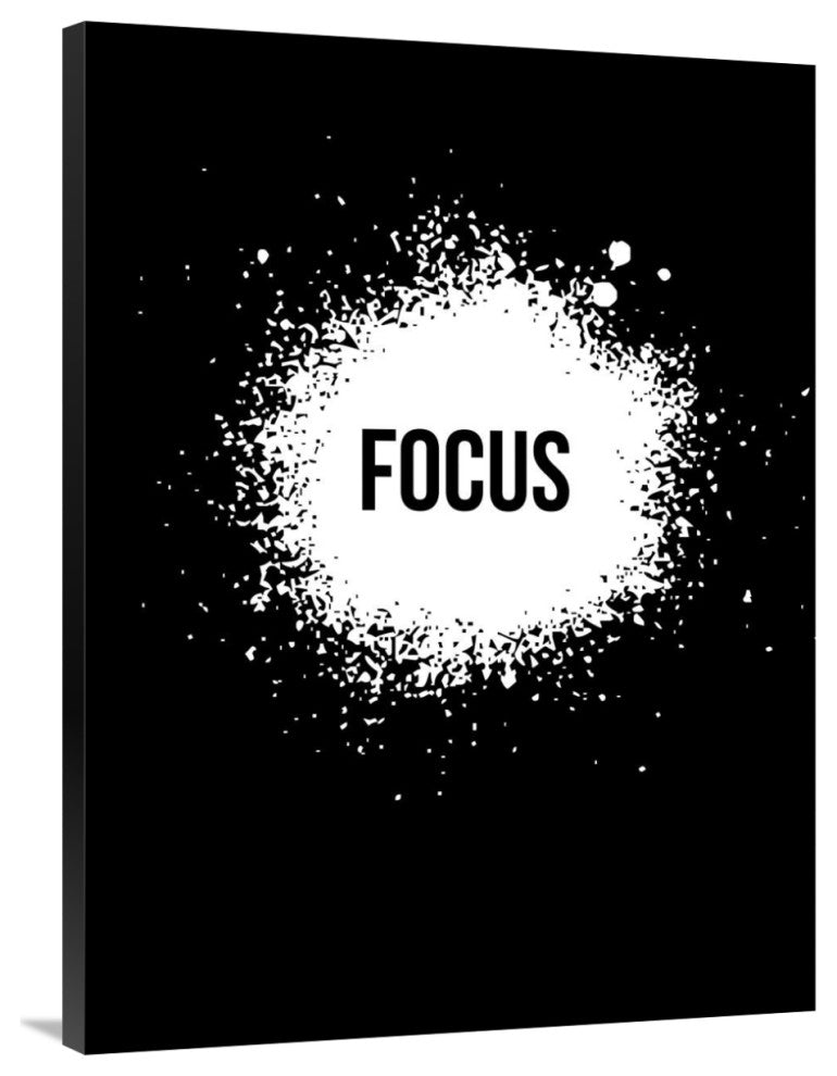 "Focus Poster Black" Fine Art Print