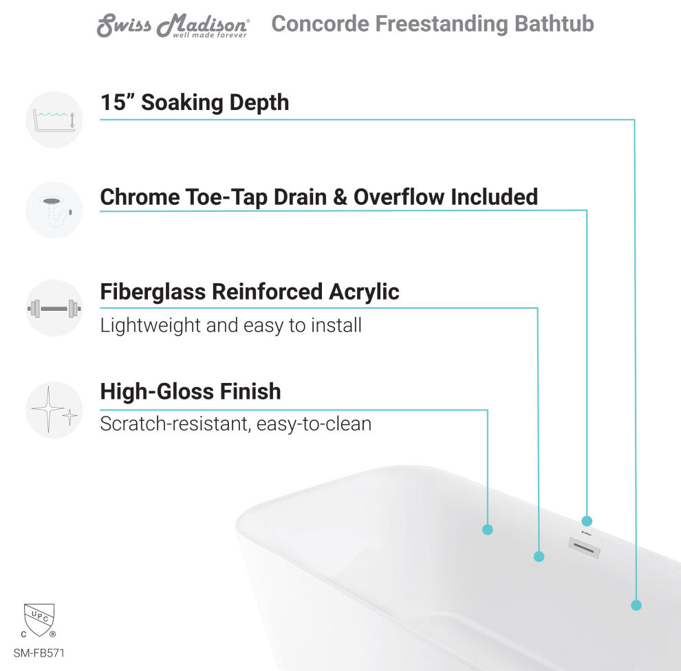 Concorde Freestanding Bathtub