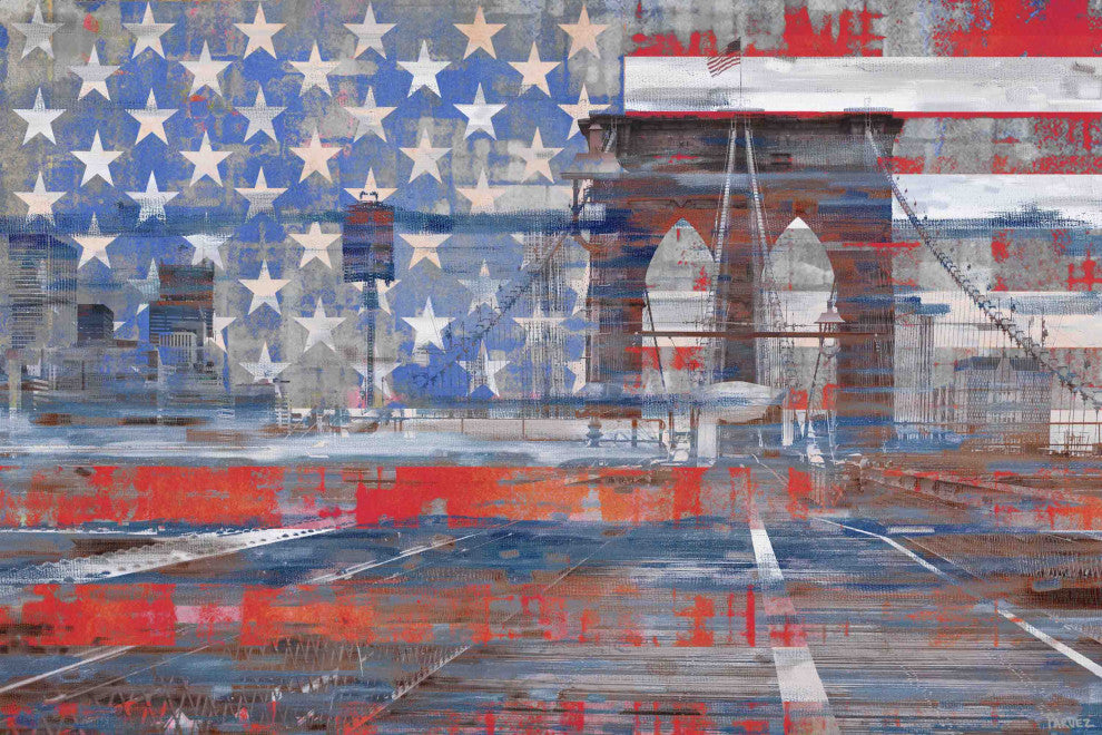 "Patriotism" Print on Canvas, 45"x30"