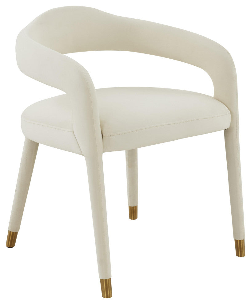 Lucia Cream Velvet Dining Chair