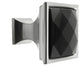 MultiFaceted Black Onyx Brushed Nickel Madison Classic Knob