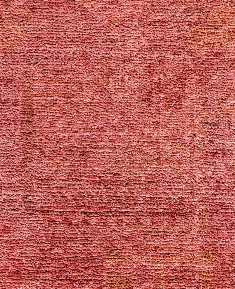 Overdyed One-of-a-Kind Hand-Knotted Area Rug Pink, 9' 1" x 11' 10"