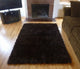 Super Plush Brown Faux Fur Area Rug 3'5x4'6 Medium