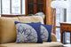 Caitlin 20"x20" Indigo Crochet Motif Pillow