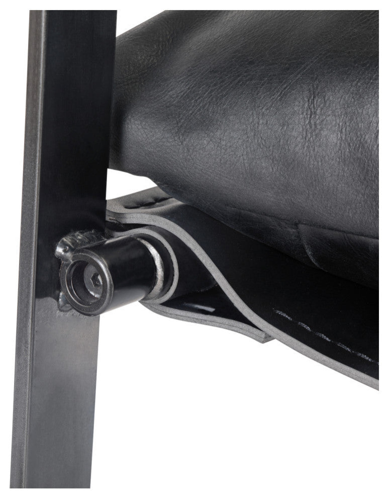 Connor Club Chair Onyx Black Leather