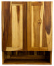 EcoDecors Tranquility 24" Teak Wall Cabinet in Natural